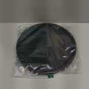 Silicone Bathroom Tray Round Kitchen Counter Organizer Decorative Vanity Accessories Coffee Table Decor for Perfume, Candle, Soap Dish, 9 Inch, Black