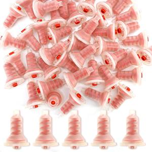 50 pcs Red Dental Dynamic Impression Mixing Tips - Compatible with 3M ESPE Penta Mix Type Machine, 1 Bag Material Impression Tip