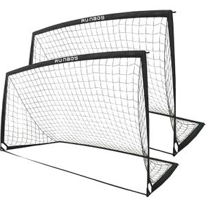 9x5 FT Kids Soccer Goal with Carry Bag, Portable Folding Soccer Net for Backyard Training, Indoor/Outdoor Use for Youth and Adults