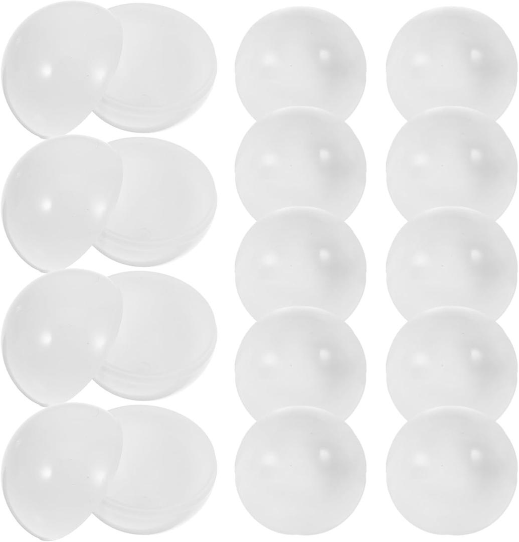 30pcs Openable Balls, 1.57 Inch Reusable Raffle Balls, Empty White Pvc Balls for Party, Event, and Game Decor