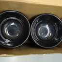 Tioncy 50 Pcs Bowls Set Unbreakable Dessert Soup Salad Bowls for Pasta Cereal Soup Dishwasher Safe (10 oz,Black)