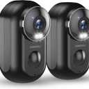 ZUMIMALL Security Cameras Wireless Outdoor, 2 Packs, 2K Cameras for Home Security, Outdoor/Indoor Camera Battery Powered, 2.4G WiFi, Magnetic Mount,3MP Color Night Vision/Siren/PIR/AI/Cloud/Alexa