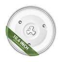 Gemroom 10.6" Microwave Glass Turntable Compatible with Hamilton Beach P90D23AL-R1, GE WB48X26755, 10 5/8 inch Replacement Microwave Glass Plate for Whirlpool WPW10551236