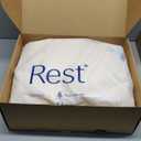 REST Evercool Cooling Comforter, Full/Queen, Blanket for Hot Sleepers, All Season Bedding to Keep Cool for Night Sweats, Breathable Lightweight Blanket, 90"x90" Inches, Snow Ivory