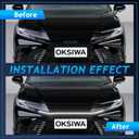 Sequential LED Middle Grille Light For 2025-2026 Toyota Camry SE/XSE, with Starting Animation, Dynamic Turn Signal,White Daytime Running Lights, Front Driving Hood Light
