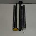 Black Shower Curtain Rod 31 to 80 Inch,1 Inch Diameter Adjustable Spring Tension Stainless Steel Telescoping Rod,Easy Install,No Rust