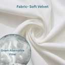 LANE LINEN Fluffy Filled Faux Velvet Throw Pillow Inserts Pack of 2-18 x 18 Inches Green Velvet Cushion Inserts, Made in Canada with 100% Polyester, Easy to Fluff and reshape