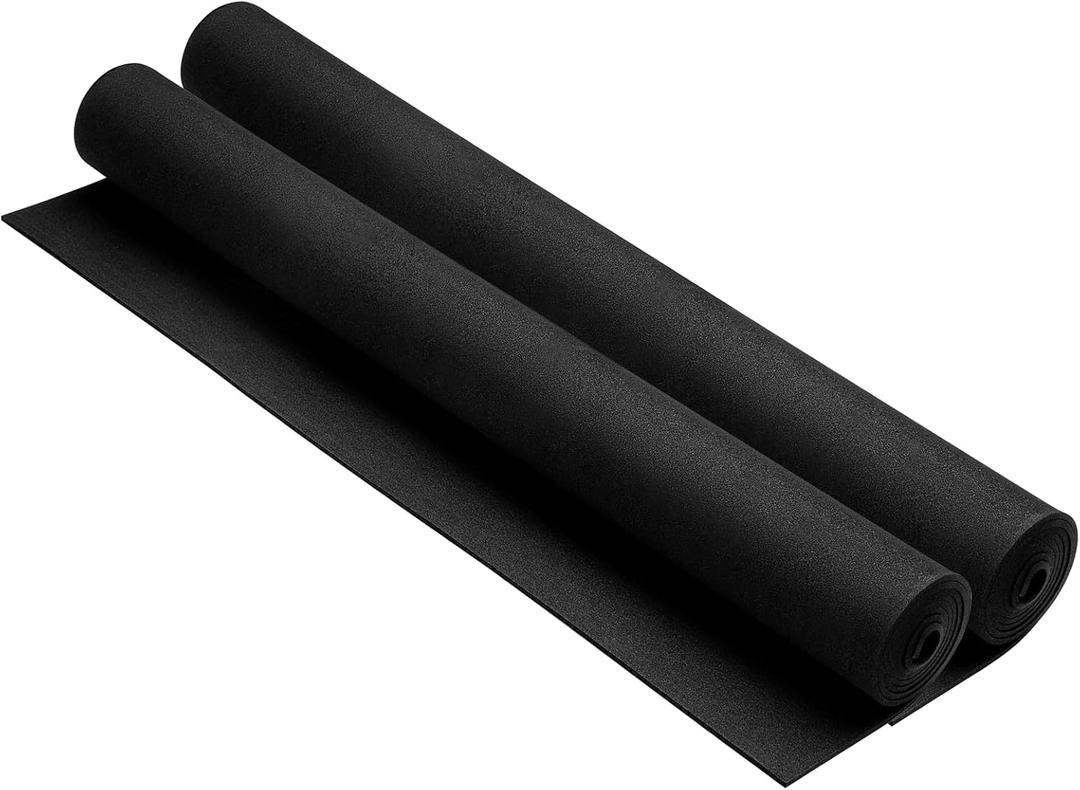 AMZQNART 2Pcs EVA Foam 1mm, Cosplay Foam 16x59 inch Black, High Density 90 kg/m, for Craft Projects Cosplay Costumes, Fake Weapons, Decorations, Christmas, Easter, Thanksgiving, etc.