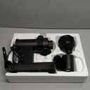 Huanyu Espresso Grinder with Titanium Flat Burr Electric Coffee Grinder with Hopper Bellows 10 Precise Grind Setting Coffee Grinders for Home Use Black