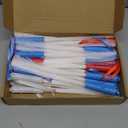 YOFOBU 30 Pack Red Blue White Fiber Optic Wands Glow Fiber Wands Bulk LED Light Up Wands with 3 Flashing Modes LED Flashing Sticks for July 4th Halloween Christmas Hawaii Carnival Wedding Birthday