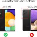 Unov Case Compatible with Galaxy A52 4G and 5G Clear with Design Soft TPU Shock Absorption Slim Embossed Pattern Protective Back Cover Galaxy A52 4G/5G (Very Peri Bouquet)