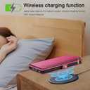 XcaseBar Compatible with Samsung Galaxy A36 Wallet case with Zipper Credit Card HolderRFID Blocking,Flip Folio Book PU Leather Phone case Shockproof Cover Women Men for Samsung A36 case Rose Red