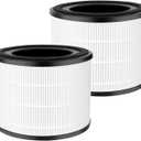 ATXKXE 2 Pack AP-S0610L Air Filter Replacement Fit for Mooka AP-S0610L Air Purifier, 3-in-1 True Filter