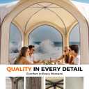 Screen Pop Up House Room Tent, Canopy Sun Shade Shelter for Camping, Patio, Backyard, Deck & Outdoor Activities, Portable Gazebo, 10'x10'
