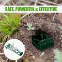 Mole Gopher Trap Outdoor Metal Tactical Vole Traps Outdoor Reusable Gopher Killer Keep Moles Out of Yard Lawn Garden, Pack of 6, Green