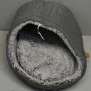 Jiupety Cute Cat Beds for Indoor Cats, Cat Cave Bed for Kittens, Large Cat Cave and Covered Cat Bed with Anti-Slip Bottom, Washable Removable Cushion, M(16"x16"x13"), Dark Gray