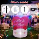 2 x 4FT Inflatable Wedding Heart Decoration, Valentine's Day Inflatable Decoration, Suitable for Wedding Celebrations, Proposal Venues, Outdoor Lawns, Gardens, Parties and Other Occasions.