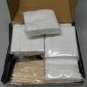 900pc Gun Cleaning Supplies Case - 300pcs Patches & 600pcs Swabs - 6-inch Lint Free, 3x3 Inch Highly Absorbent Patches - Cleaning Kit Supplies