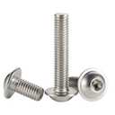 Mellewell M8-1.25 x 65mm Flanged Button Head Socket Cap Screw Bolts, 304 Stainless Steel 18-8, Allen Socket Drive, Bright Finish, Fully Threaded, Pack of 10