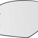 Driver Side Heated Mirror Glass Replacement For 2007-2013 Cadillac Escalade Yukon Suburban Silverado GMC Sierra Tahoe Avalanche Sierra - Side Mirror with Rear Holder and Turn Signal