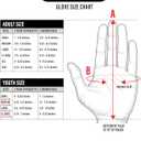 Battle Sports Triple Threat Wide Receiver Football Gloves, Ultra Stick Adult & Youth Gloves (Adult X-Large, Gold)