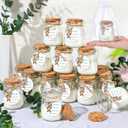 20 Pcs Bear Baby Shower Favors Party Candle Lavender Scented Glass Mason Jar Wax Candle Bulk for Guests Girl Boy Gender Reveal Party Gifts(Brown) (Blue)