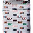 Jay Franco Kids Sheet Set with Fitted, Flat Sheets & Pillow Cover - Ultra-Soft Bedding with Pillowcase for Room Decor, Gray - Avengers, 4 Piece Full