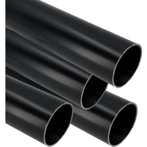Desunia 72" Heavy Duty Round Closet Rod | 32mm Diameter | Black Clothes Pole | 4 Pack