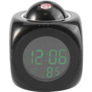 Projection Alarm Clock, Digital Voice Report Alarm Clock with Projection On Ceiling, Ceiling Clock Projector for Bedroom, Bedside, Office