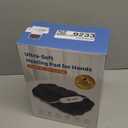 Double-Sided Heating Pad for Hands, Luxury Faux Fur Electric Hand Warmer for Fingers Arthritis, Heated Gloves Indoor Use, Hand Warmer Pouch for Women Men Hand Pain Relief, 3 Levels, Dark Grey