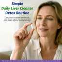 1 Body Liver Support Supplement with Milk Thistle & Dandelion, Twin Pack, 60 Capsules Each