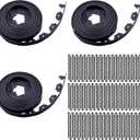 Garden Edging120ft Landscape Edging with 160 Spikes for Lawn 2 Inch Tall (Black, 120FT)