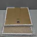 12x12 Picture Frame Set of 4, 12 x 12 Wood Photo Frames with Mat for 10x10 or 30x30cm Diamond Painting Art, Wooden Frame with Real Glass Cover for Wall and Tabletop Display,Distressed White