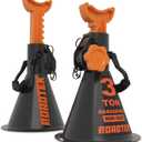 Jack Stands, 3 Ton (6,000 lbs) Heavy Duty Car Jack Stands with Integrated Steel Base and Double Locking, 11-1/4 to 16-9/16 inch Adjustable Height, for SUV, Truck, and Car, 1 Pair