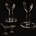 Shofar Stand,Shofar Holder,Acrylic Shofar display stand,shofar collection display stand,for shofar home decoration (Transparent)