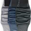 Washable Dog Diapers Male Reusable, Premium Belly Bands for Male Dogs Small, Pack of 3, High Absorbing Small Male Dog Pee Wraps for Doggie in Incontinence or Excitable Urination and Training(S)