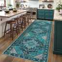 Ciicool Washable Runners for Hallways, 2'6''x8' Long Kitchen Runner Rug, Entryway Indoor Rug, Non Slip Rubber Backing Boho Vintage Floor Decor,Oriental Carpet for Bedside