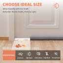 BKSAI Door Draft Stopper for Bottom of Door, Under Door Gap Filler/Seal for Big Gap, No Folding Required, Flexible Installation Door Sweep soundproofing Strip for Home & Apartment, 28-32in, Grey