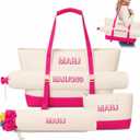 4Pcs Mahjong Tile Bag Set for American Mahjong,Racks, Mat, Pattern
