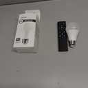 A19 LED Light Bulbs with Remote Control, 800LM 9W, 60W Equivalent LED Bulbs,Stepless Dimmable 3000K-6000K,E26 Base,CRI 80+,2.4GHz,25000+ Hours Lifespan,Light Bulb for Home Decor,1Bulb&1Remote