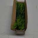 12 Bundles Artificial Plants, Fake Boston Fern Greenery Outdoor UV Resistant No Fade Faux Plastic Plants Garden Porch Window Box Decorating