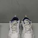 Nike Men's Air Monarch IV Training/Workout Shoes (12 X-Wide, White/Metallic Silver)