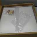 GYaozii Football Display Case, Thickened UV Protection Clear Acrylic Lid Football Holder, Wood Football Base Stand Football Cases for Signed Football Full Size