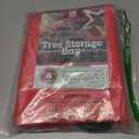 ZOBER 9 Ft Large Christmas Tree Storage Bag - Fits 9 Ft Artificial Trees - Plastic, Waterproof Christmas Tree Bag For Storage Box For Xmas - Strong, Durable Handles - Label Card Slot - Red