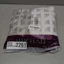 jinchan Linen Valance Kitchen Curtain for Windows Double Layer 16 Inch for Living Room Bedroom Bathroom Window Treatment Blackout Vintage Rustic Farmhouse Cottagecore Rod Pocket 1 Panel Grey on Beige