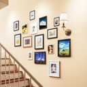 Picrit 8x10 Picture Frame Set of 12, Display 5x7 with Mat or 8x10 without Mat, Photo Frames for Wall Mounting or Table Top Display, Black