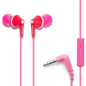 Panasonic ErgoFit Wired Earbuds With Microphone, 3.5mm Jack Wired Headphones with Mic and Call Controller, Ergonomic Custom-Fit Earpieces (S/M/L), for Phones and Laptops - RP-TCM125-P (Pink) Panasonic ErgoFit Wired Earbuds With Microphone, 3.5mm Jack Wired Headphones with Mic and Call Controller, Ergonomic Custom-Fit Earpieces (S/M/L), for Phones and Laptops - RP-TCM125-P (Pink)