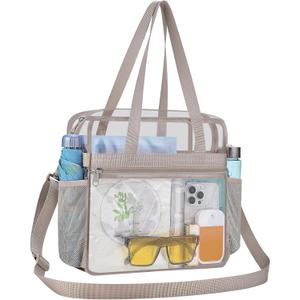 Clear Bag for Stadium Events 12×6×12 Clear Tote Bag for Concert,Sport,Festival