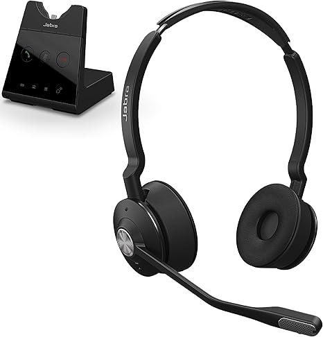 Jabra Engage 65 Wireless Headset, Stereo – Telephone Headset with Industry-Leading Wireless Performance, Advanced Noise-Cancelling Microphone, All Day Battery Life