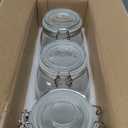 VITEVER [ Taller ] 92oz Glass Jars with Airtight Lid, Large Glass Food Storage Jars, 3 Pack Wide Mouth Airtight Glass Jars for Kitchen Pantry Spaghetti, Square Mason Jars with Labels